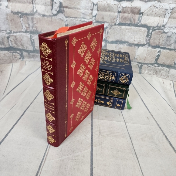The Scarlett Letter Vintage 1979 Franklin Library Novel 1/4 Leather Bound - Picture 1 of 13